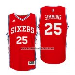 Camiseta Philadelphia 76ers Ben Simmons #25 Rojo