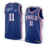Camiseta Philadelphia 76ers James Ennis Iii #11 Icon 2018 Azul