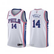 Camiseta Philadelphia 76ers Norvel Pelle #14 Association 2019-20 Blanco