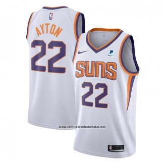 Camiseta Phoenix Suns Deandre Ayton #22 Association 2021 Blanco