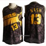 Camiseta Phoenix Suns Steve Nash #13 Hardwood Classics Negro