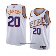 Camiseta Phoenix Suns Toumani Camara #20 Association 2023-24 Blanco