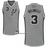 Camiseta San Antonio Spurs Marco Belinelli #3 Gris
