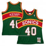 Camiseta Seattle SuperSonics Shawn Kemp #40 Mitchell & Ness 1994-95 Verde