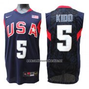 Camiseta USA 2008 Kidd #5 Azul