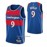 Camiseta Washington Wizards Deni Avdija #9 Ciudad 2021-22 Azul