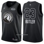 Camiseta All Star 2018 Minnesota Timberwolves Jimmy Butler #23 Negro