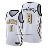 Camiseta Atlanta Hawks Isaac Humphries #8 Ciudad Blanco