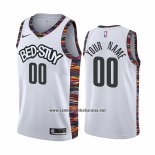 Camiseta Brooklyn Nets Personalizada Ciudad 2019-20 Blanco