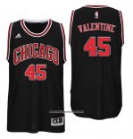 Camiseta Chicago Bulls Denzel Valentine #45 Negro