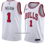 Camiseta Chicago Bulls Jameer Nelson #1 Association 2018 Blanco