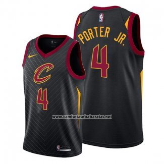 Camiseta Cleveland Cavaliers Kevin Porter Jr.#4 Statement 2019-20 Negro