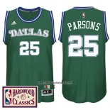 Camiseta Dallas Mavericks Chandler Parsons #25 Retro Verde