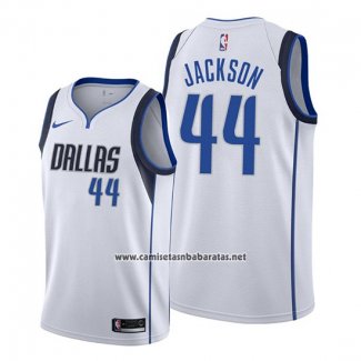 Camiseta Dallas Mavericks Justin Jackson #44 Association Blanco