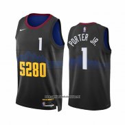 Camiseta Denver Nuggets Michael Porter JR. #1 Ciudad 2023-24 Negro