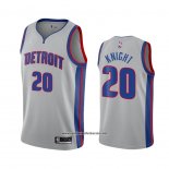 Camiseta Detroit Pistons Brandon Knight #20 Statement 2020-21 Gris