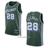 Camiseta Detroit Pistons Isaiah Stewart #28 Ciudad 2022-23 Verde