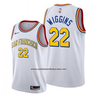 Camiseta Golden State Warriors Andrew Wiggins #22 Classic 2019-20 Blanco