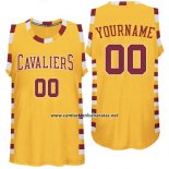 Camiseta Hardwood Cleveland Cavaliers Personalizada Amarillo