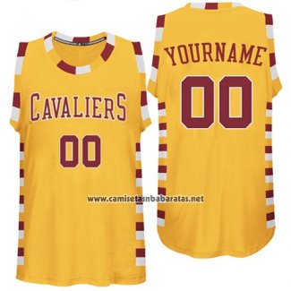 Camiseta Hardwood Cleveland Cavaliers Personalizada Amarillo