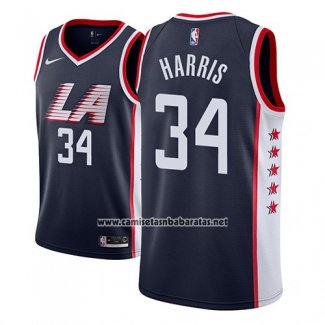 Camiseta Los Angeles Clippers Tobias Harris #34 Ciudad 2018-19 Azul
