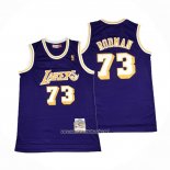 Camiseta Los Angeles Lakers Dennis Rodman #73 Mitchell & Ness 1998-99 Violeta