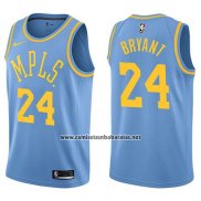 Camiseta Los Angeles Lakers Kobe Bryant #24 Classic 17-18 Azul