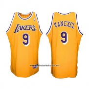 Camiseta Los Angeles Lakers Nick Vanexel #9 Hardwood Classic 2017-18 Oro