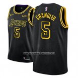 Camiseta Los Angeles Lakers Tyson Chandler #5 Ciudad 2018 Negro