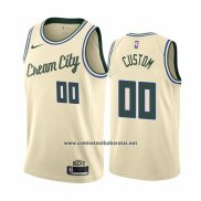 Camiseta Milwaukee Bucks Personalizada Ciudad Crema