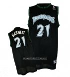 Camiseta Minnesota Timberwolves Kevin Garnett #21 Retro Negro