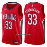 Camiseta New Orleans Pelicans Dante Cunningham #33 Statement 2017-18 Rojo