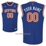 Camiseta New York Knicks Adidas Personalizada Azul