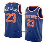 Camiseta New York Knicks Wesley Matthews #23 Icon 2018 Azul