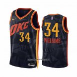 Camiseta Oklahoma City Thunder Kenrich Williams #34 Ciudad 2023-24 Negro