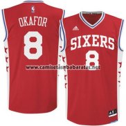 Camiseta Philadelphia 76ers Jahlil Okafor #8 Rojo