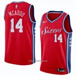 Camiseta Philadelphia 76ers James Michael Mcadoo #14 Statement 2018 Rojo