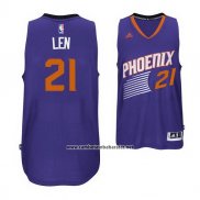 Camiseta Phoenix Suns Alex Len #21 Violeta