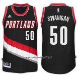 Camiseta Portland Trail Blazers Caleb Swanigan #50 Road 2017-18 Negro