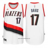 Camiseta Portland Trail Blazers Ed Davis #17 Blanco