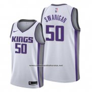 Camiseta Sacramento Kings Caleb Swanigan #50 Association Blanco