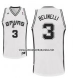 Camiseta San Antonio Spurs Marco Belinelli #3 Blanco
