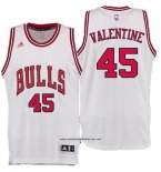 Camiseta Chicago Bulls Denzel Valentine #45 Blanco