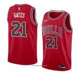 Camiseta Chicago Bulls Kaiser Gates #21 Icon 2018 Rojo
