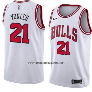 Camiseta Chicago Bulls Noah Vonleh #21 Association 2018 Blanco