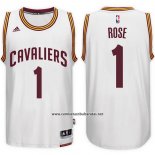 Camiseta Cleveland Cavaliers Derrick Rose #1 Blanco