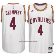 Camiseta Cleveland Cavaliers Iman Shumpert #4 2015 Blanco
