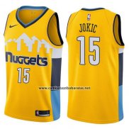 Camiseta Denver Nuggets Nikola Jokic #15 Statement 2017-18 Amarillo