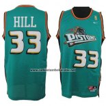 Camiseta Detroit Pistons Grant Hill #33 Retro Verde
