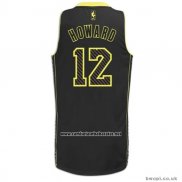 Camiseta Electricidad Moda Houston Rockets Dwight Howard #12 Negro